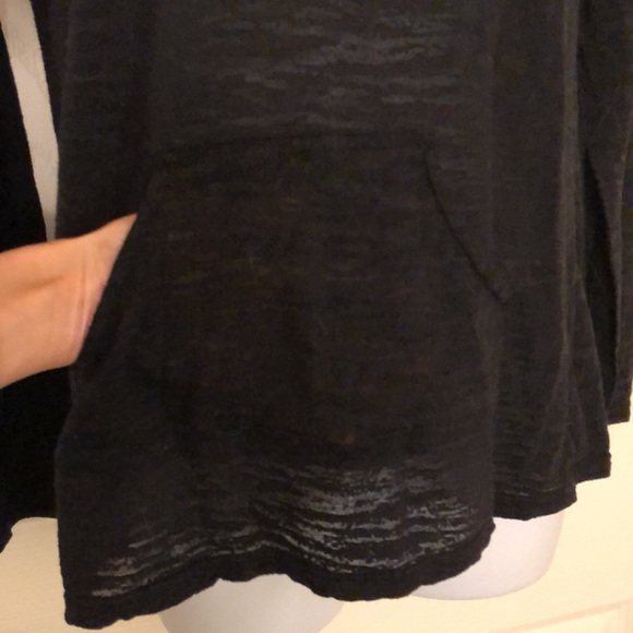 Adorable Sheer Black Animal Print Hoodie - Picture 5 of 9